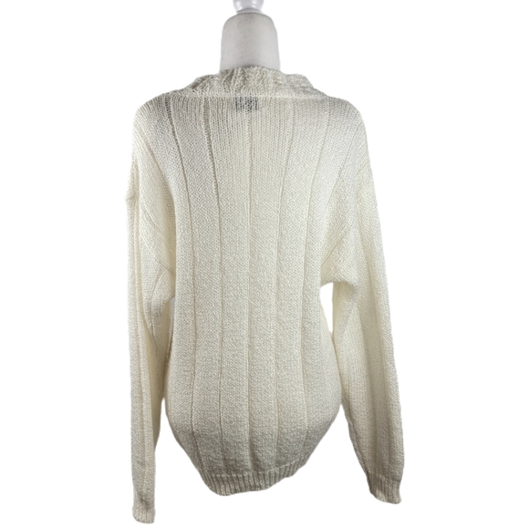 Bristol Court VINTAGE Ivory Sweater Large - Picture 5 of 7
